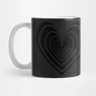 Rosy Heart (Black) Mug